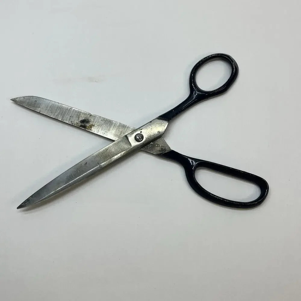 vintage scissors black handle 14 4‎ and boker crafts collectibles